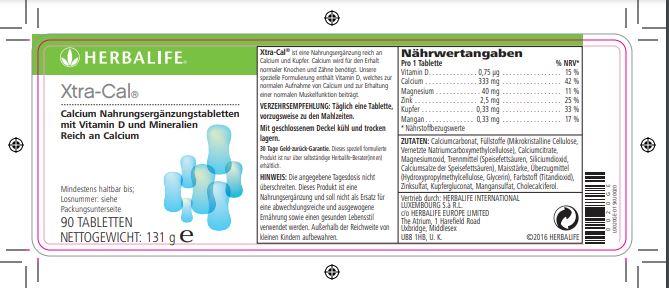 HERBALIFE - Xtra-Cal® 90 Tabletten
