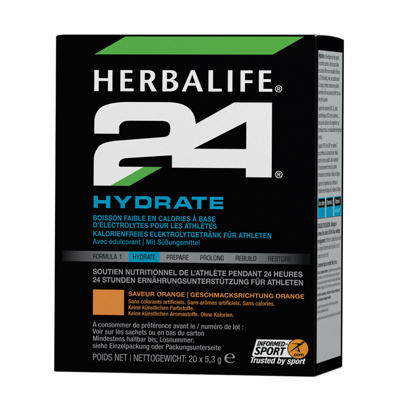HERBALIFE24 - H24 Hydrate Orangegeschmack 20 x 5,3g