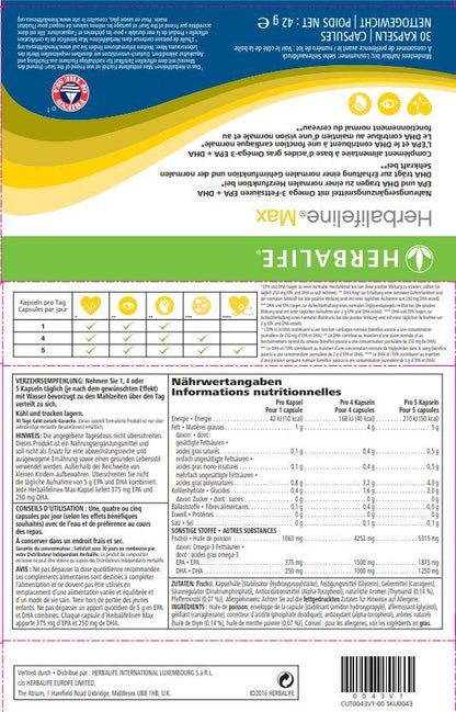 HERBALIFE - Herbalifeline® Max 30 Kapseln