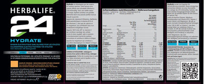 HERBALIFE24 - H24 Hydrate Orangegeschmack 20 x 5,3g