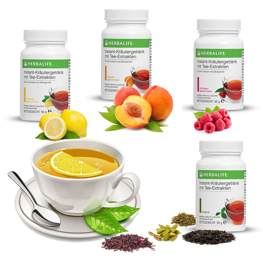 HERBALIFE -  koffeinhaltiges Instant-Kräutergetränk mit Tee-Extrakten